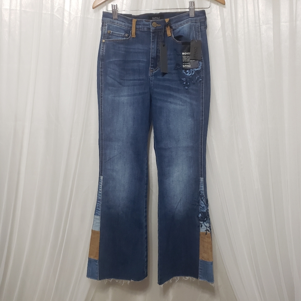 Buffalo David Bitton NWT Sz 28 Inka High Rise Crop
